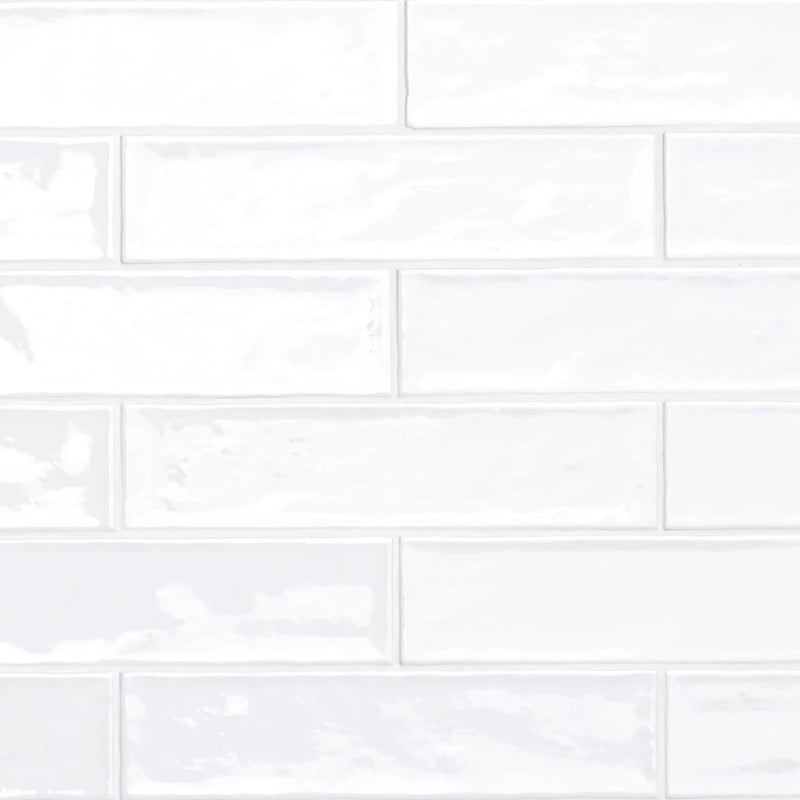 Pearl 4x4 Glossy Ceramic Mosaics 2x8 by MSI Surfaces