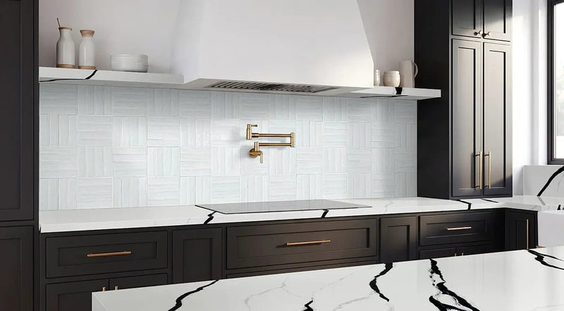 Pearl 4x4 Glossy Ceramic Mosaics 2x8 by MSI Surfaces