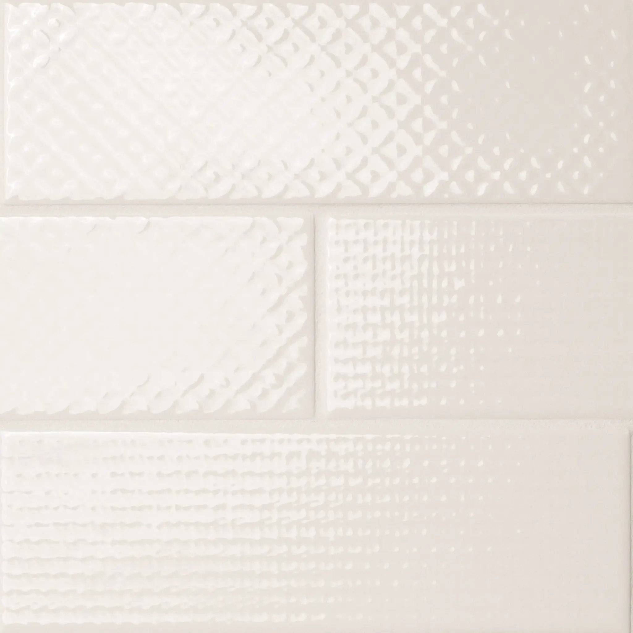 Urbano Crema Tile Glossy Ceramic Mosaics 4x12 2 close up