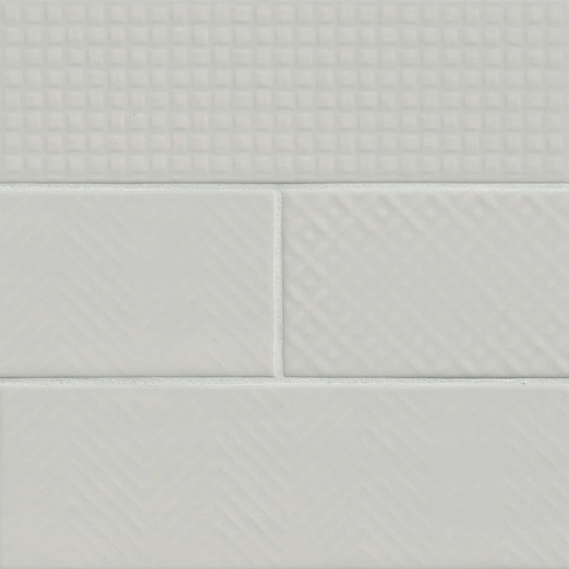 Urbano Dusk Tile Glossy Ceramic Mosaics 4x12 2 close up
