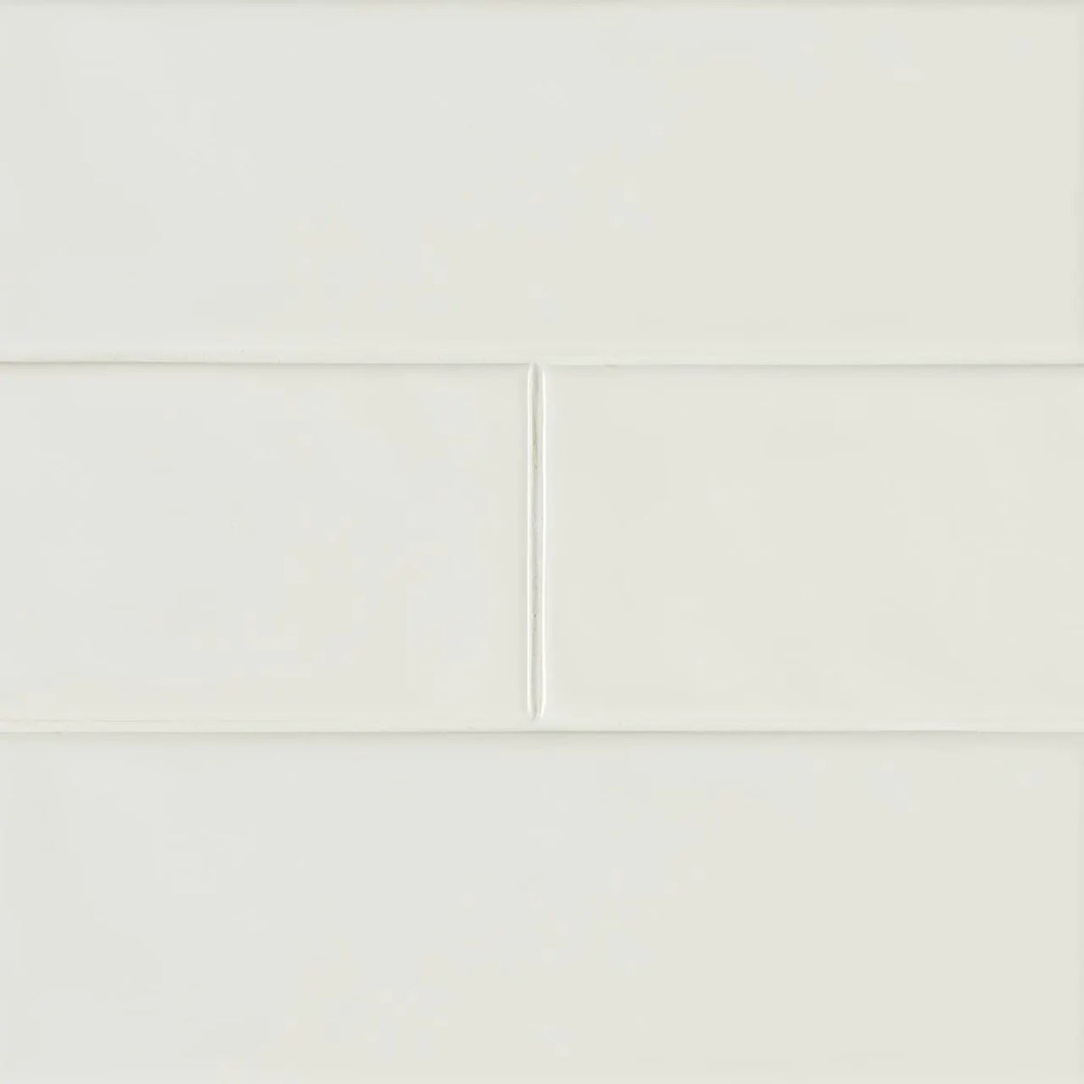 Urbano Pure Subway Tile Glossy Ceramic Mosaics 4x12 by MSI Surfaces