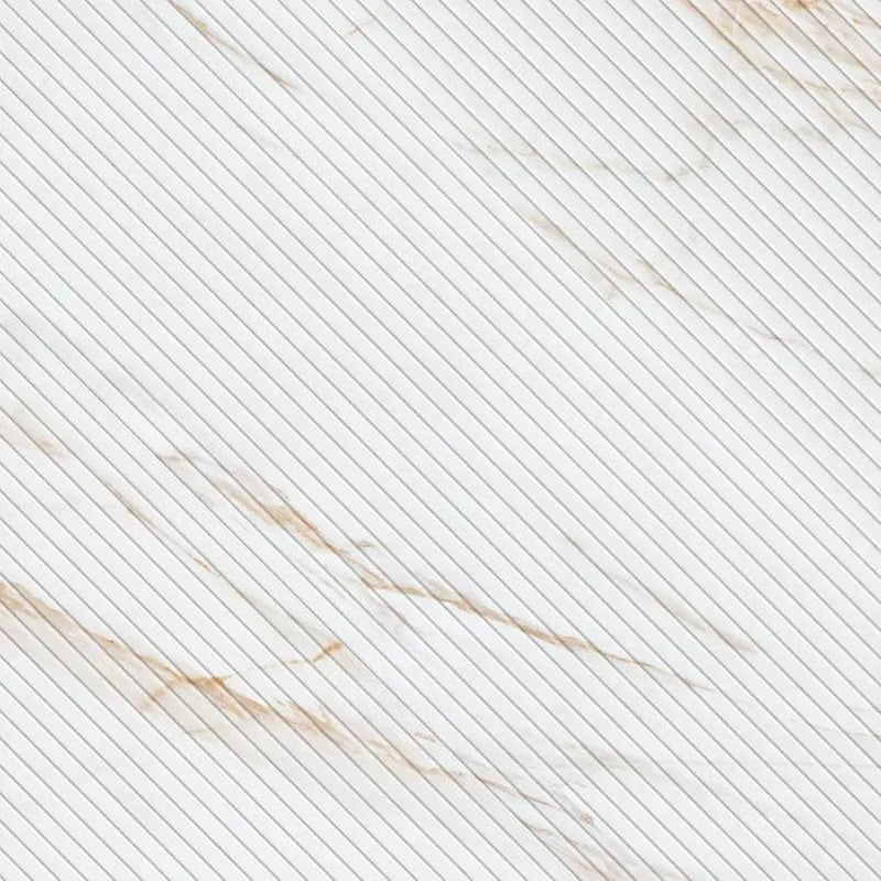 Urbanslat Marmi Gold Satin Ceramic Mosaics 16x48 angled view