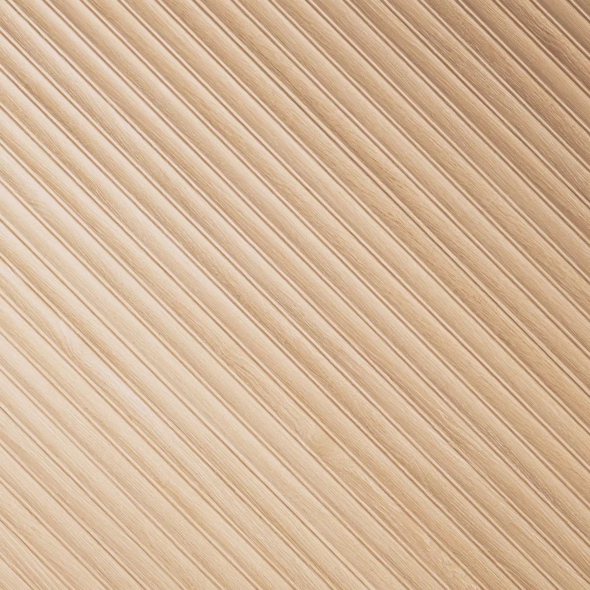 Urbanslat Flute Oak Matte Ceramic Mosaics 16x48 angled view