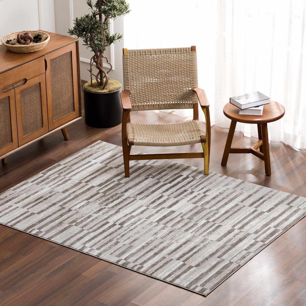 Arissa Broken-Striped Area Rug - Clearance by Boutique Rugs