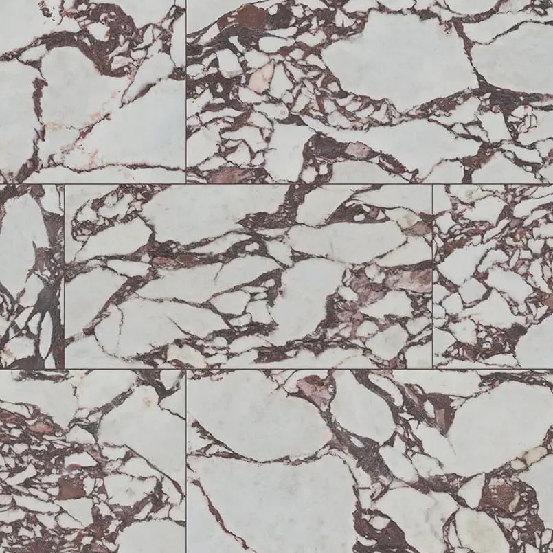Exotika Violetta Polished Marble Look Porcelain Tiles 24x48 close up