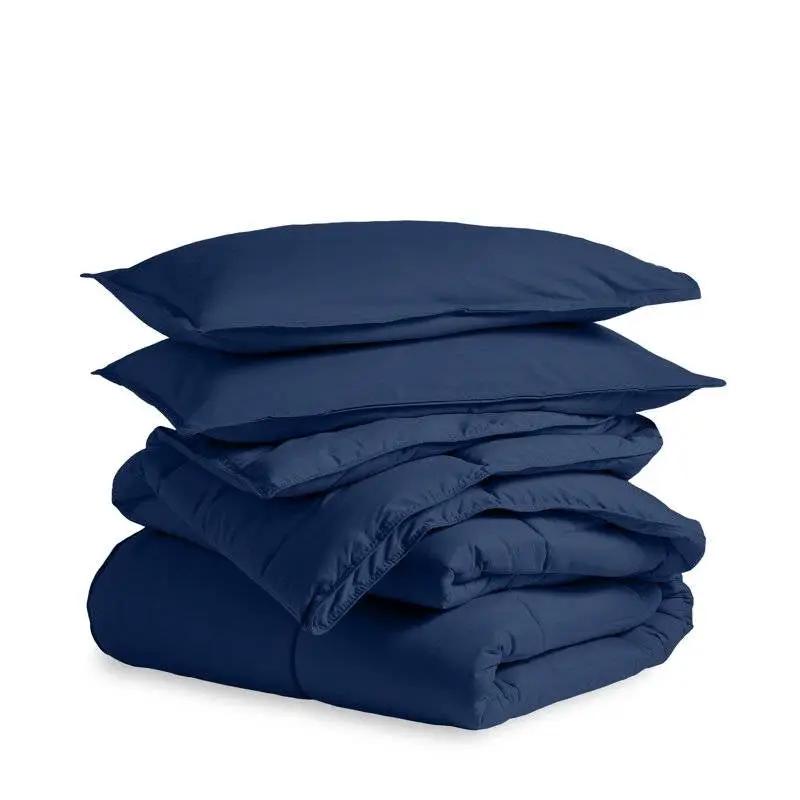 Full/Double size Super Soft Down Alternative Comforter Set in Navy Blue by HomePacific