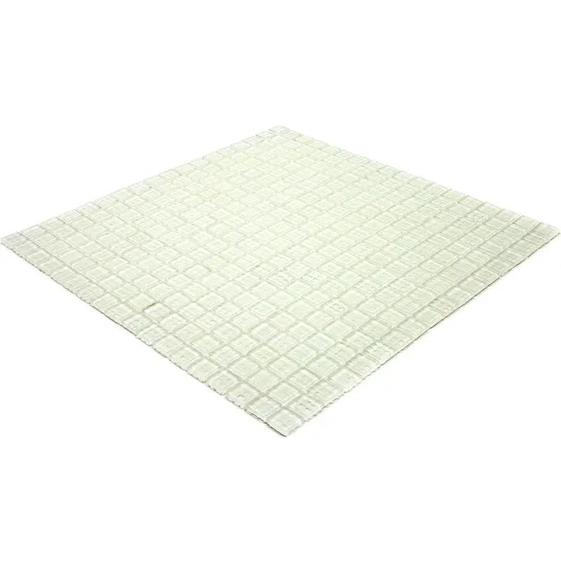Cotton White 12x12 Glossy Uniform Square Glass Mosaic Tile (20 pack, 18.69 sq ft/case) by Apollo Tile