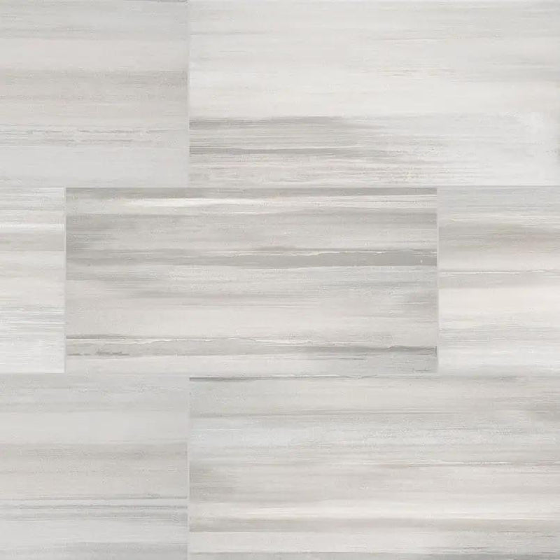 Watercolor Grigio Matte Marble Look Porcelain Tiles 12x24 close up
