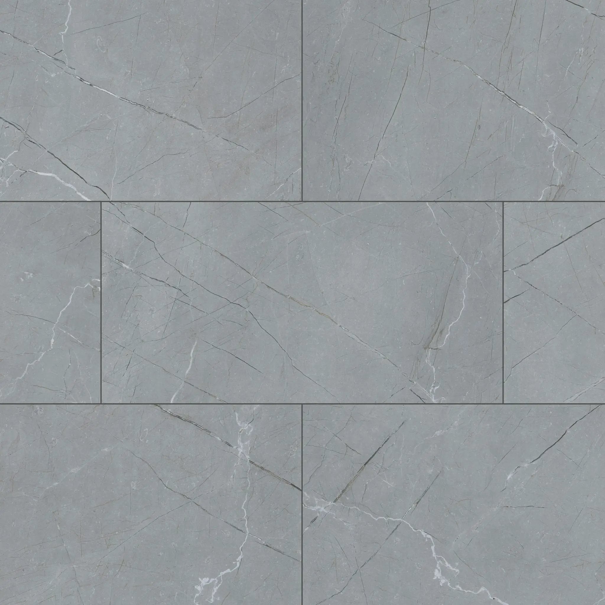 Aylana Gris Matte Marble Look Porcelain Tiles 12x24 close up