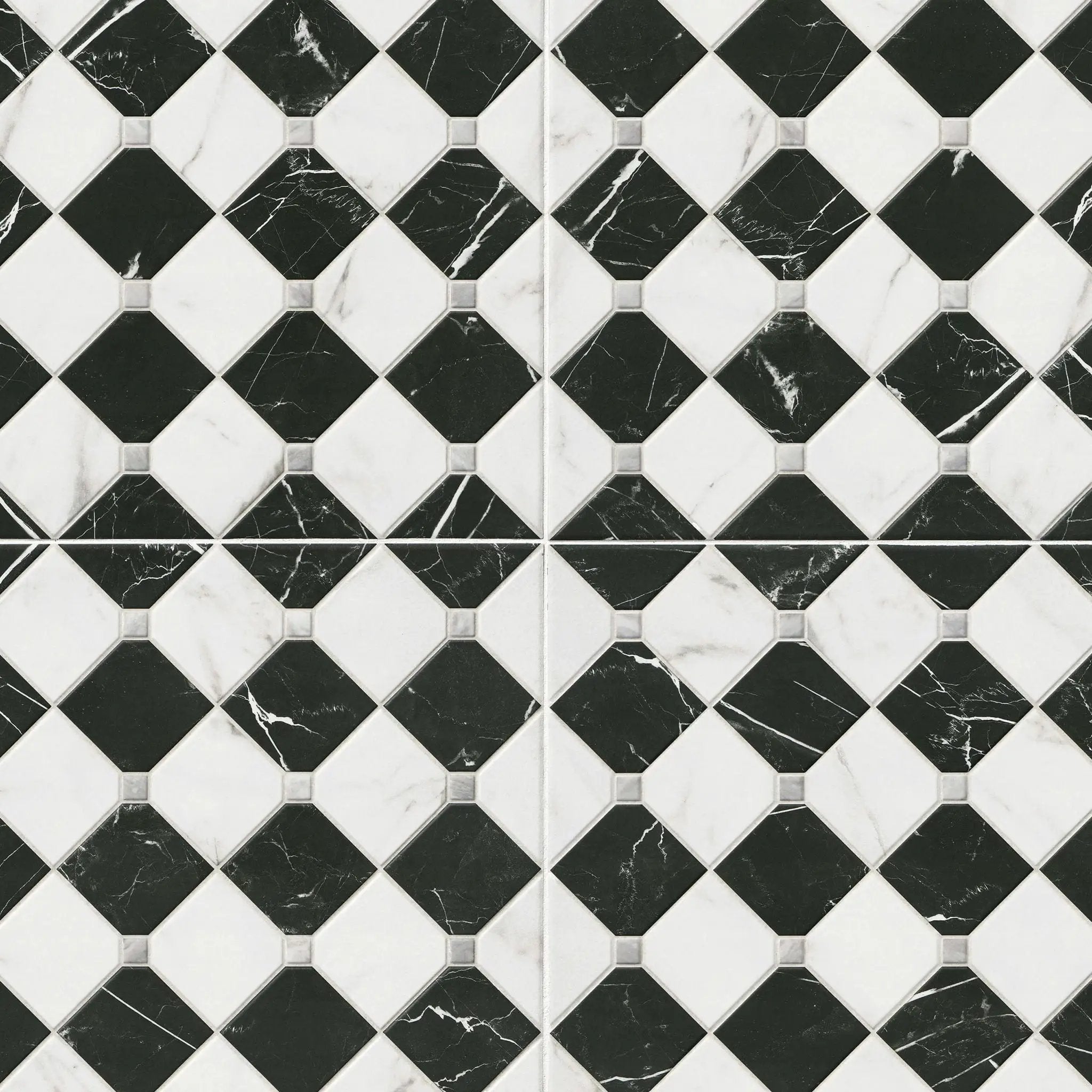 Casa Tuxedo Matte Porcelain Tiles 17x17 close up
