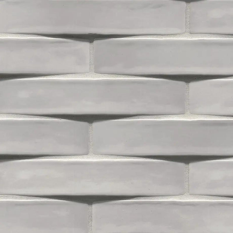 Ash Glossy Ceramic Mosaics 2x10 by MSI Surfaces