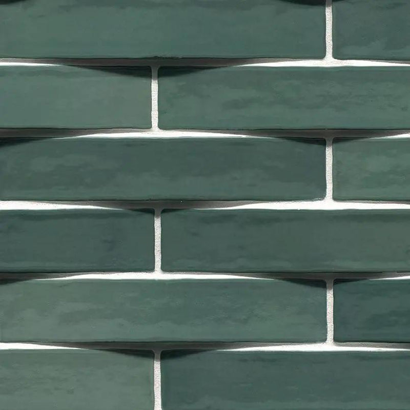 Olive Glossy Ceramic Mosaics 2x10 by MSI Surfaces