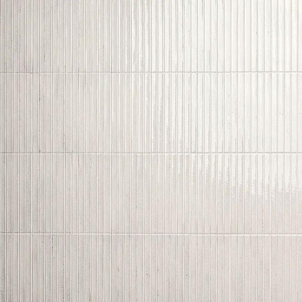 Bianco Glossy Porcelain Mosaics 5x10