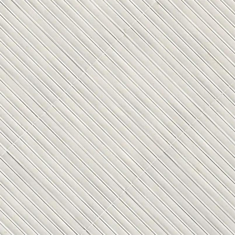 Bianco Glossy Porcelain Mosaics 5x10 by MSI Surfaces