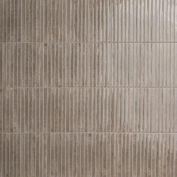 Grigio Glossy Porcelain Mosaics 5x10