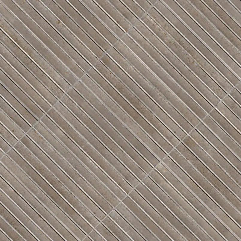 Grigio Glossy Porcelain Mosaics 5x10 by MSI Surfaces