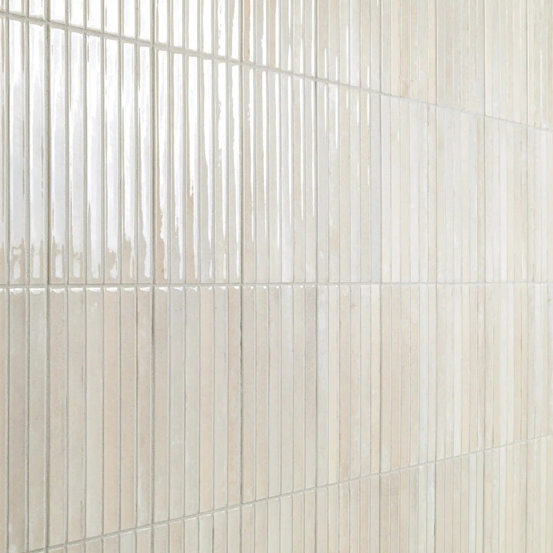 Latte Glossy Porcelain Mosaics 5x10 by MSI Surfaces