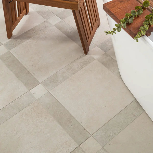 Latte Blocchi 17x17 Matte Porcelain Tiles