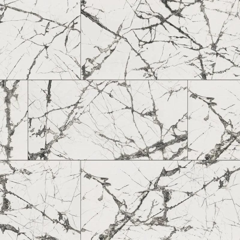 Exotika Lux Iceberg 24x48 Polished Marble Look Porcelain Tiles close up