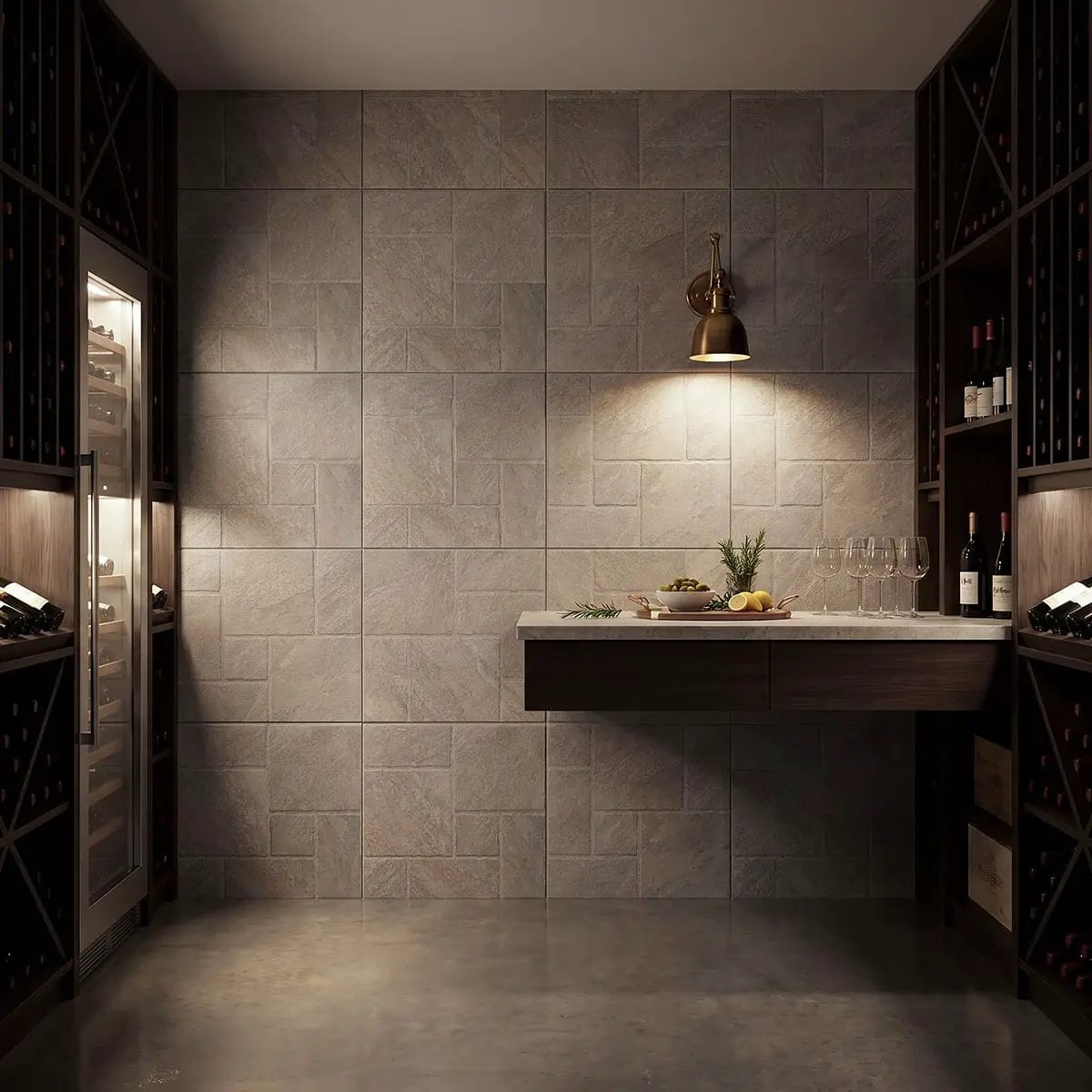 Marlu Dune Matte Slate Look Porcelain Tiles 18x18 by MSI Surfaces