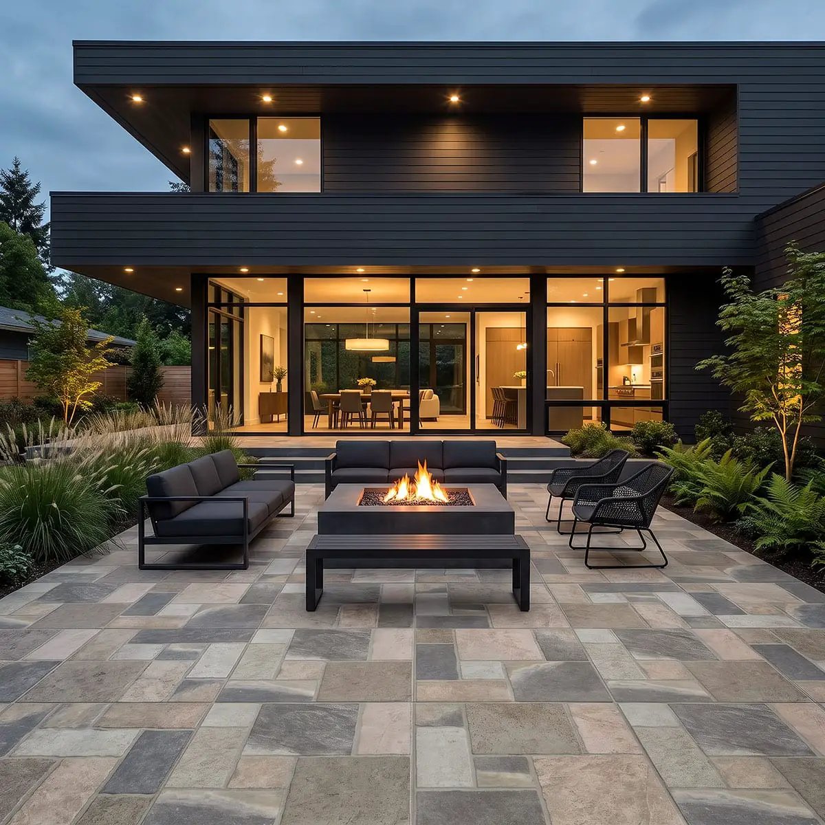 Marlu River Drift Matte Slate Look Porcelain Tiles 18x18 by MSI Surfaces