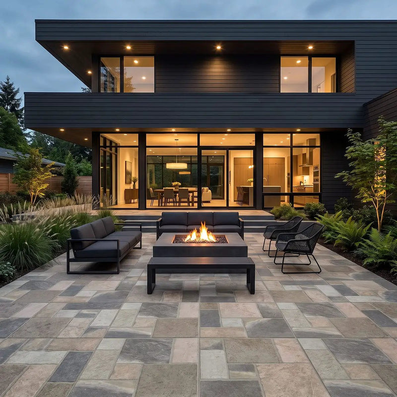 Marlu River Drift Matte Slate Look Porcelain Tiles 18x18 by MSI Surfaces