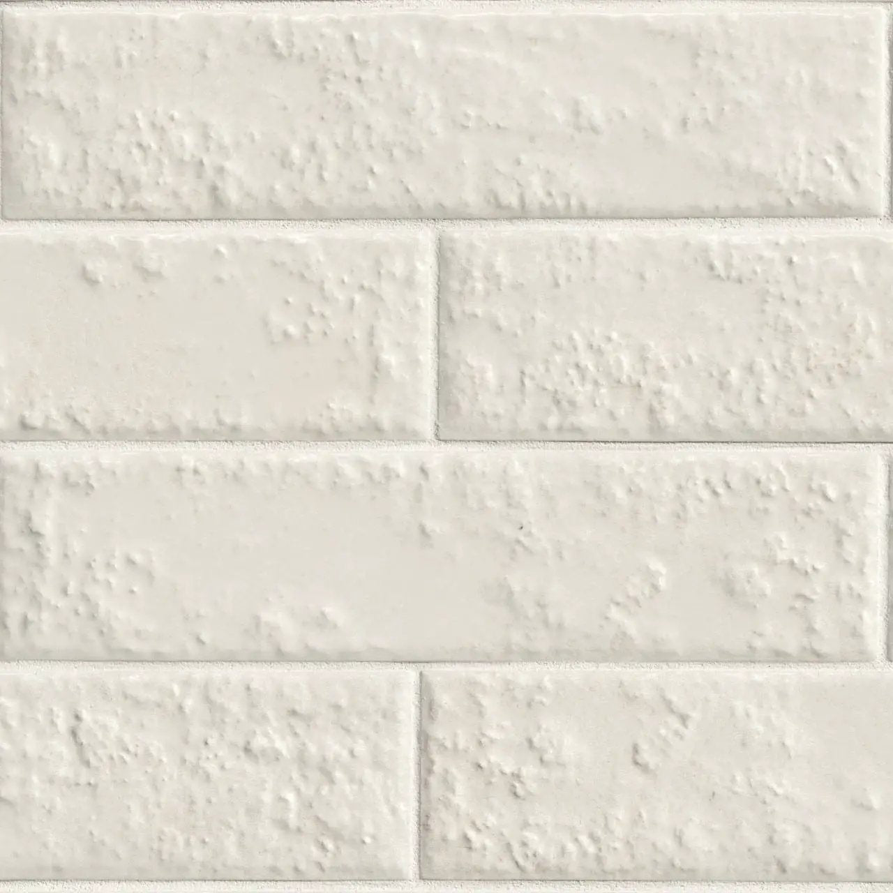 Mattonella Neve Matte Porcelain Mosaics 2.5x10 close up