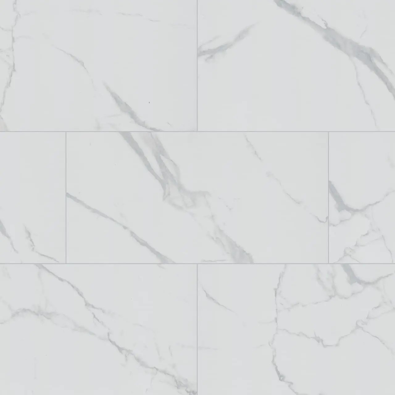 Roman Statuario Matte Marble Look Porcelain Tiles 12x24 by MSI Surfaces