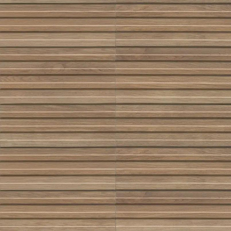 Camel Matte Porcelain Mosaics 6x16 angled view