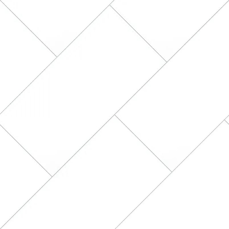 Domino White Matte Bullnose Porcelain Mosaics 4x24 angled view