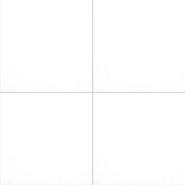 Domino White Matte Porcelain Tiles 24x24