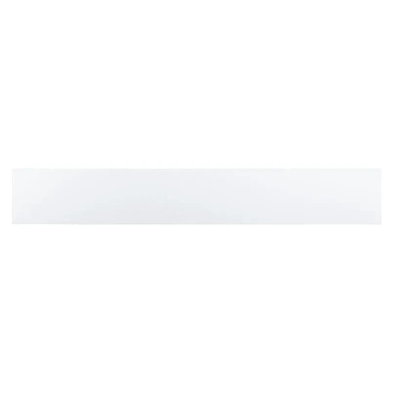 Domino White Matte Bullnose Porcelain Mosaics 4x24 close up