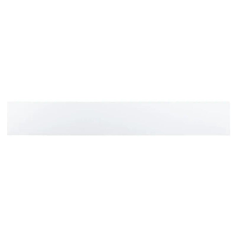 Domino White Matte Bullnose Porcelain Mosaics 4x24 close up