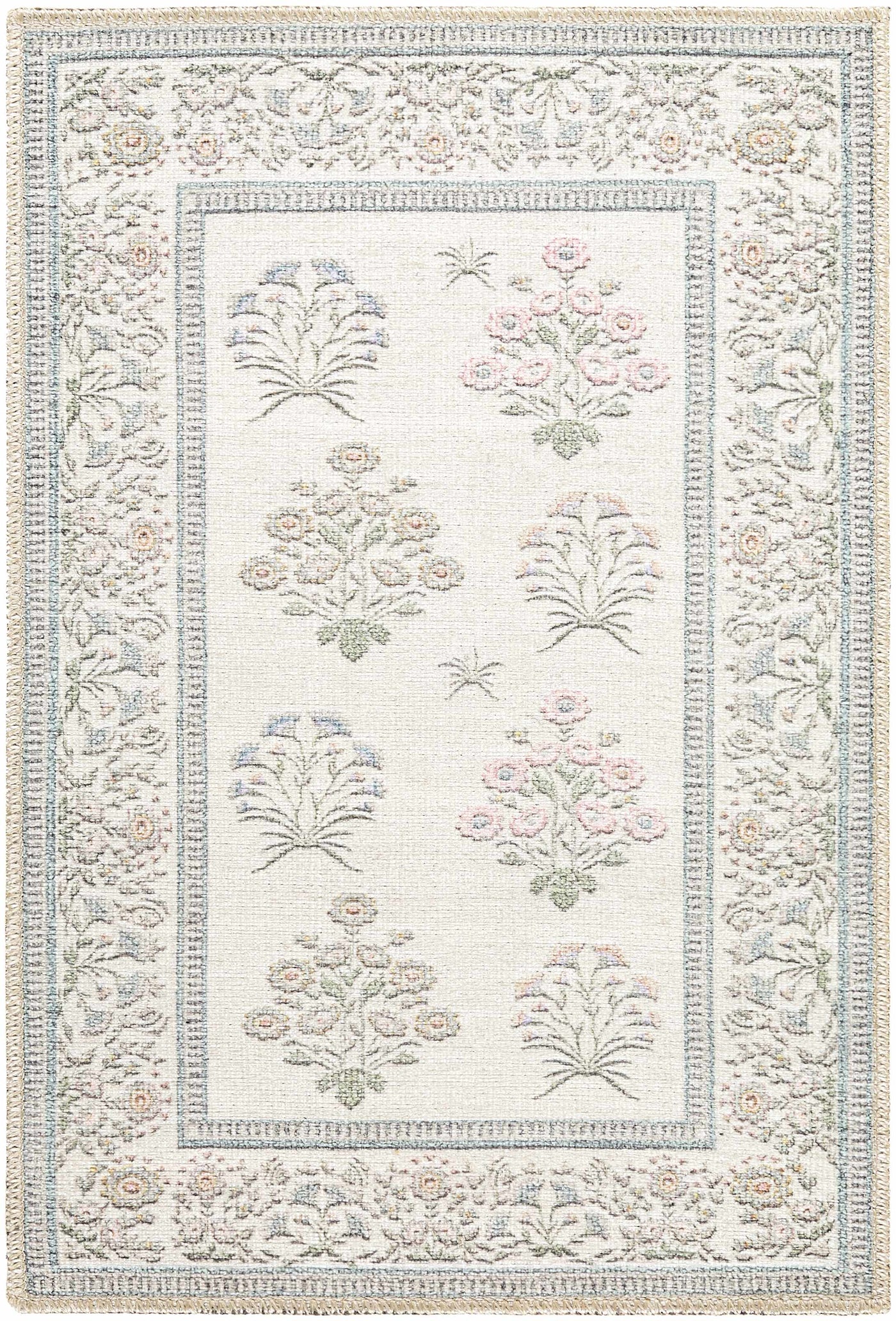 Aquene Ivory Washable Area Rug by Boutique Rugs