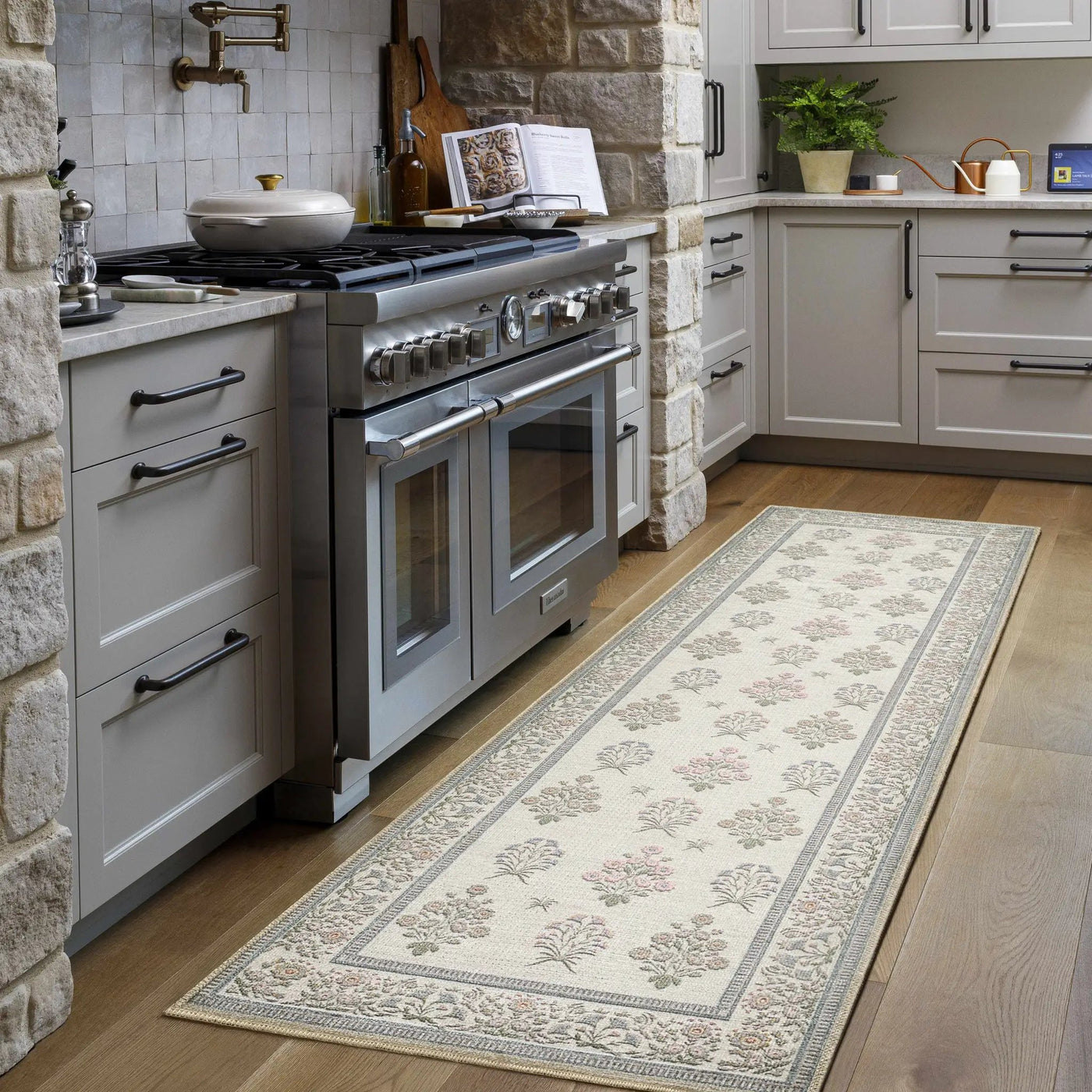 Aquene Ivory Washable Area Rug by Boutique Rugs