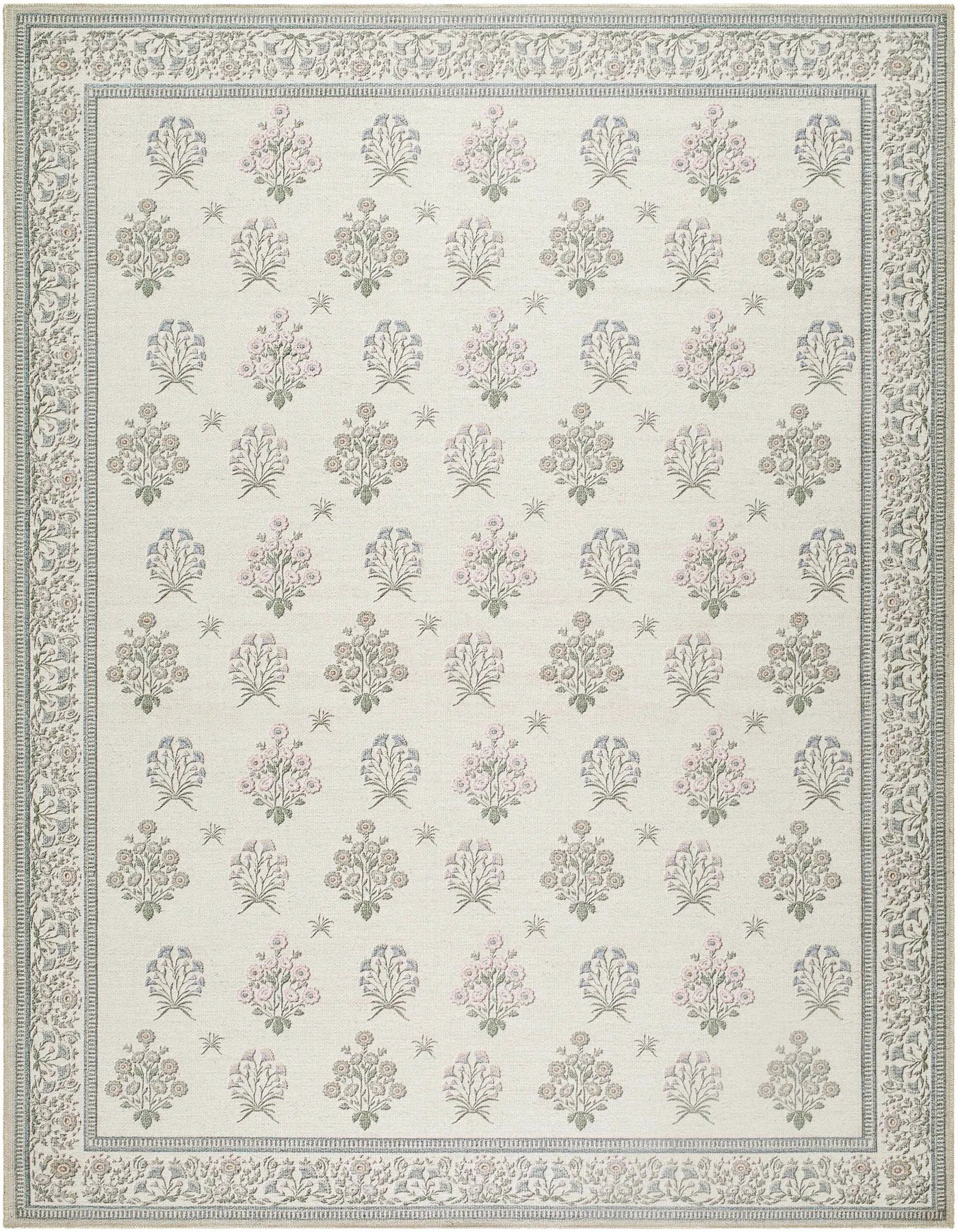 Aquene Ivory Washable Area Rug by Boutique Rugs