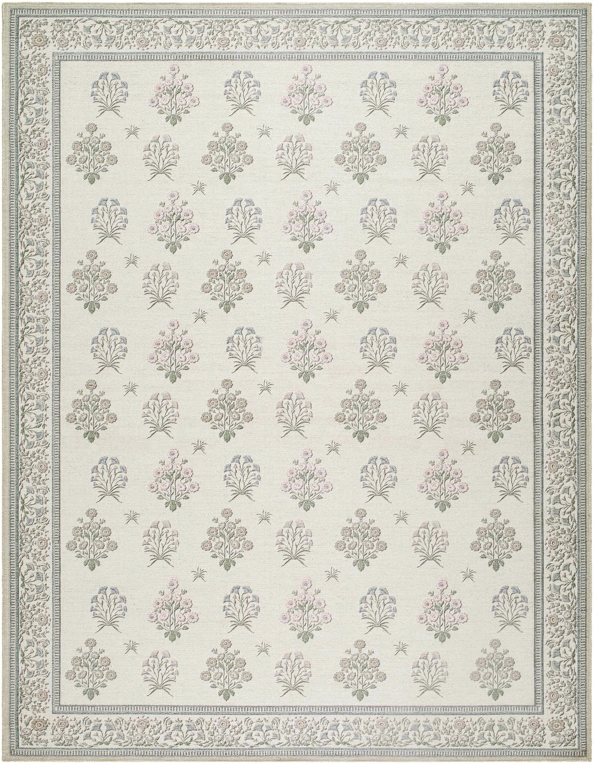 Aquene Ivory Washable Area Rug by Boutique Rugs