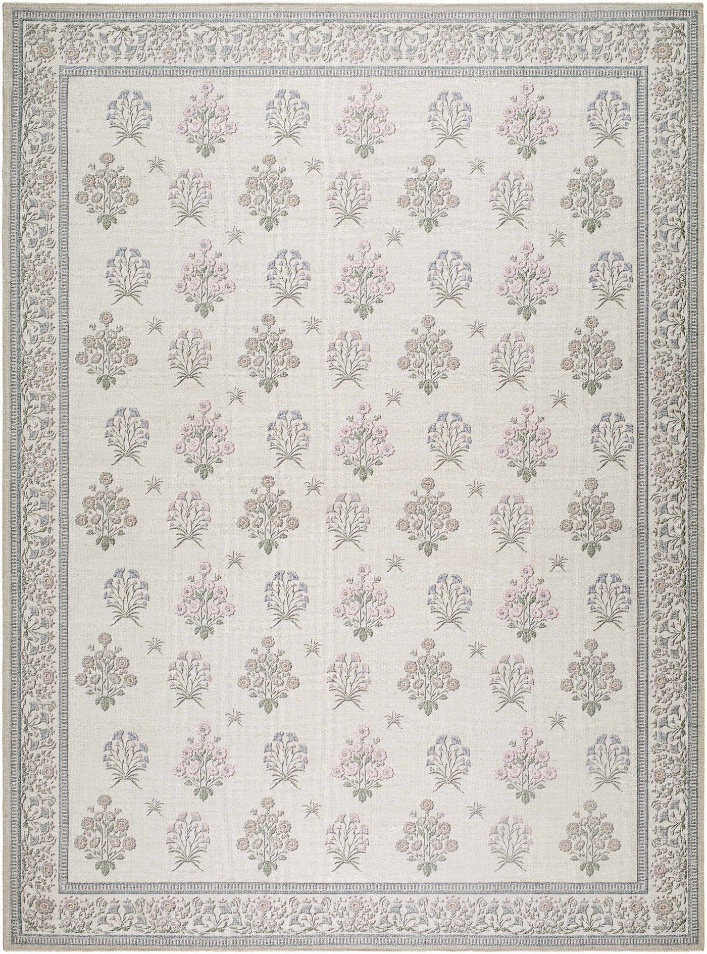 Aquene Ivory Washable Area Rug by Boutique Rugs