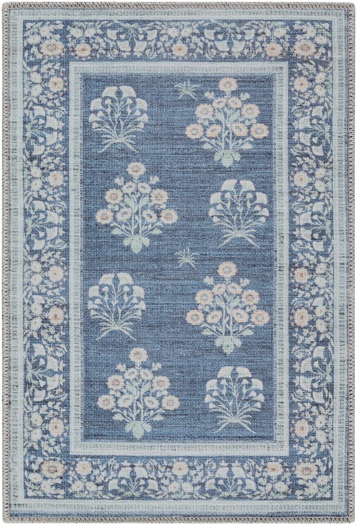 Aquene Denim Washable Area Rug by Boutique Rugs