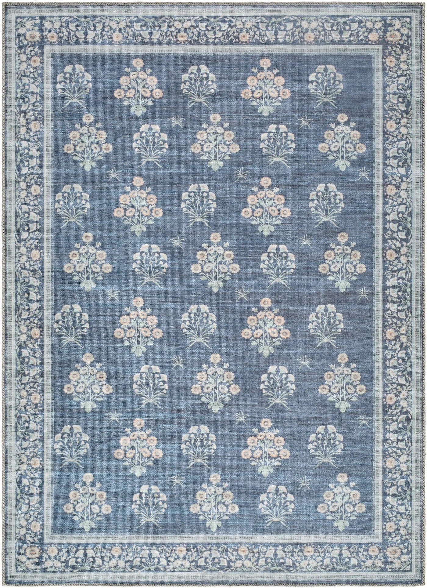 Aquene Denim Washable Area Rug by Boutique Rugs