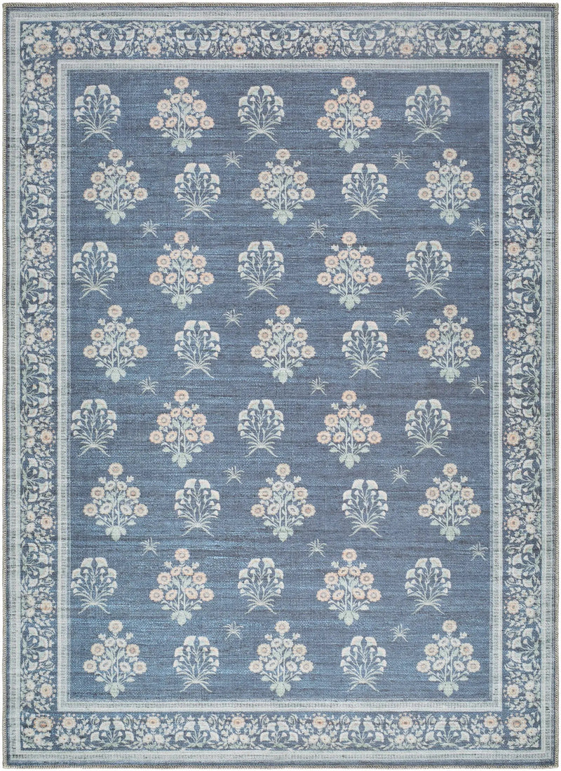 Aquene Denim Washable Area Rug by Boutique Rugs