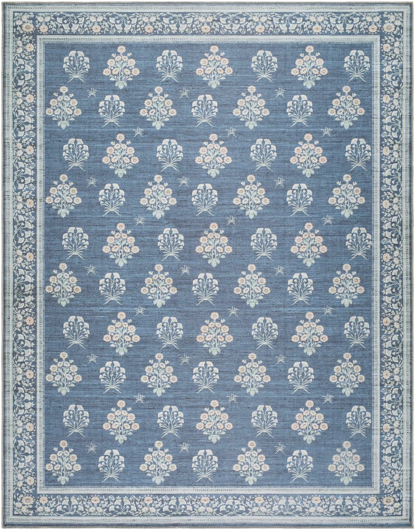 Aquene Denim Washable Area Rug by Boutique Rugs