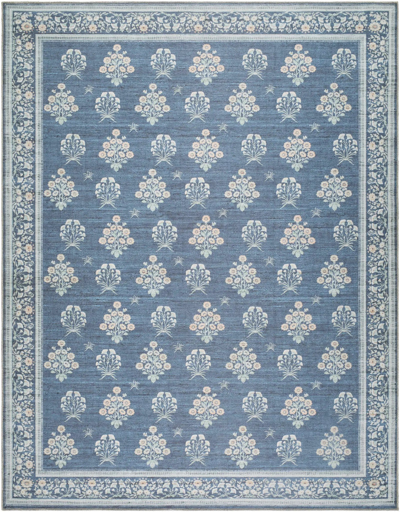 Aquene Denim Washable Area Rug by Boutique Rugs