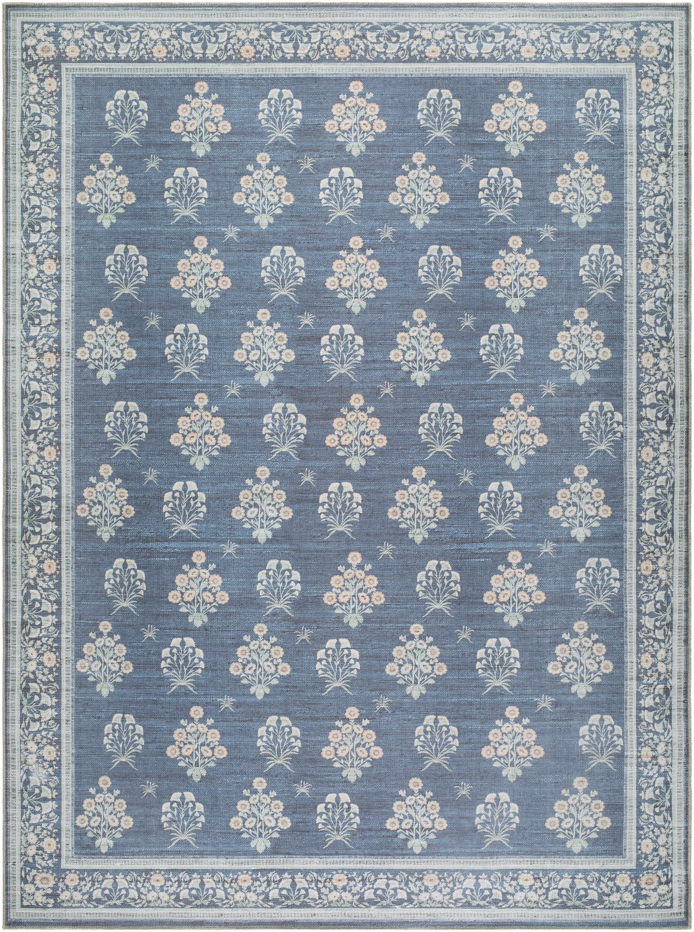 Aquene Denim Washable Area Rug by Boutique Rugs