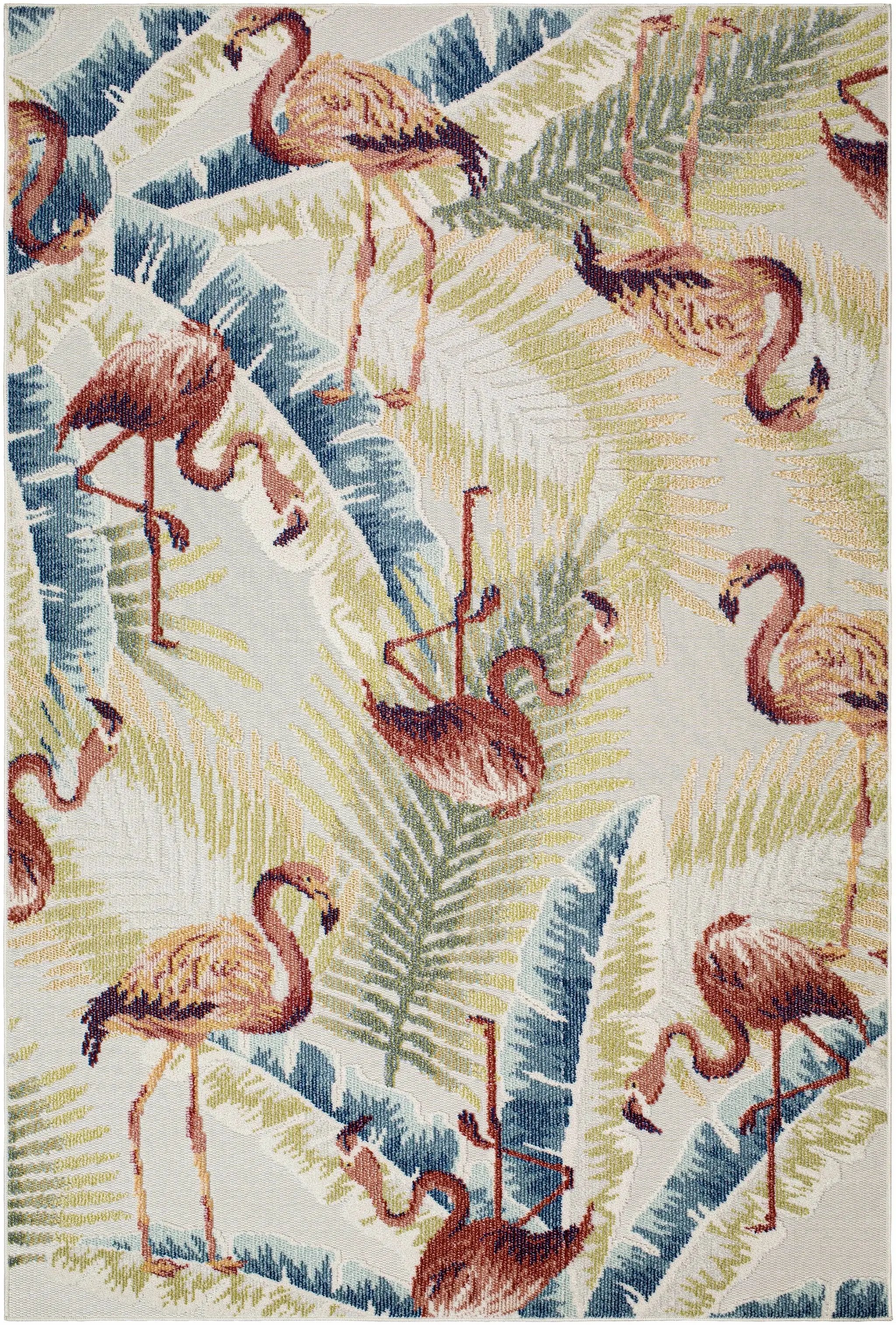 Nayan Light Slate Outdoor Area Rug - Clearance by Boutique Rugs