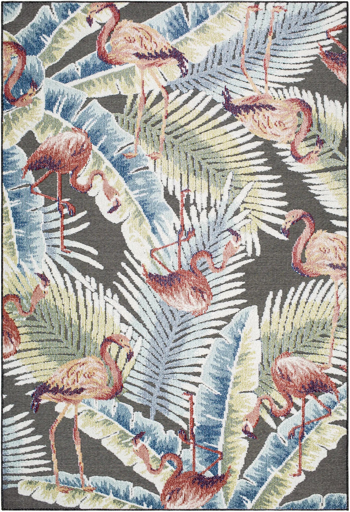 Nayan Charcoal Outdoor Area Rug - Clearance by Boutique Rugs