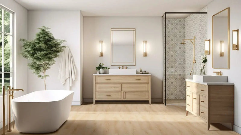 Zaria Elora Matte Porcelain Tiles 8x8 in a finished room