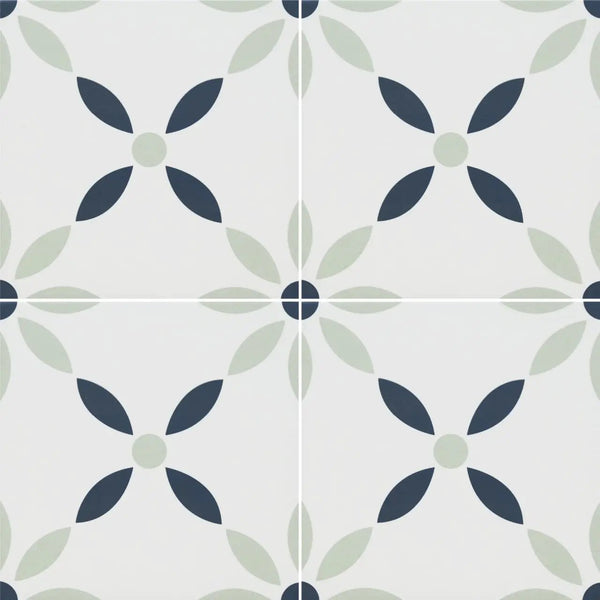 Zaria Greta Matte Porcelain Tiles 8x8