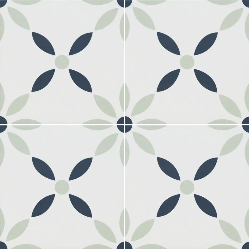 Zaria Greta Matte Porcelain Tiles 8x8 close up