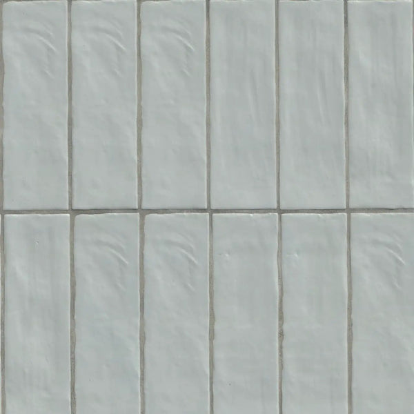 Zest Sky Tile 4x4 Satin Ceramic Mosaics 2.5x8